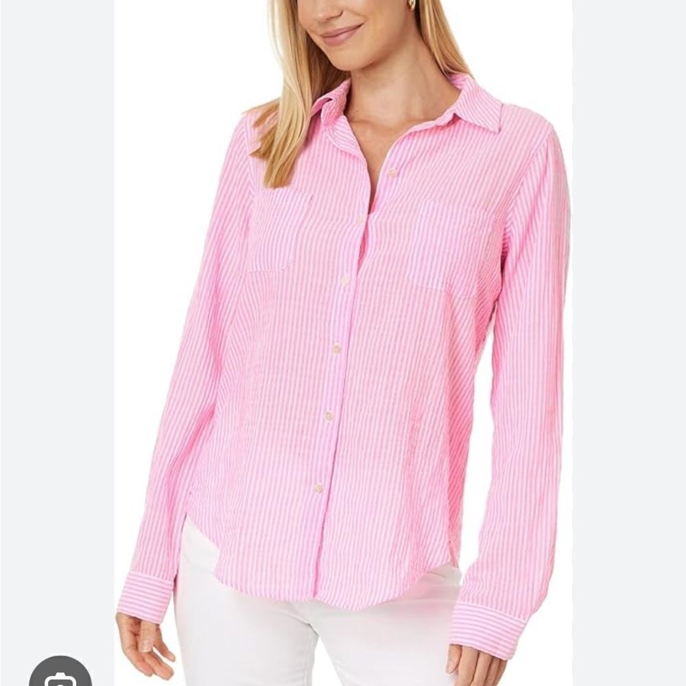 Lilly Pulitzer Sea View Button Down - Picture 5 of 7